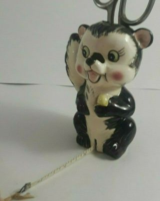 Vintage/Antique Adoable Skunk (Japan) Figural Sewing Tape Measure 2