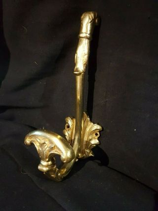 Vintage French Bronze Coat Rack Hat Hook Style Louis Xv