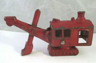 Small Vintage Hubley Cast Iron Steam Shovel Digger 4 - 1/2 "