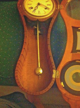 Antique Seth Thomas BANJO Wall Clock.  NEEDS A CLOCK EXPERT.  tweek it to life 4