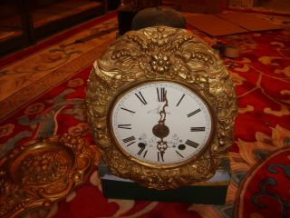 Antique 1880 ' s French Boisson a Castelnaud Morbier Wall Clock 12