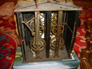 Antique 1880 ' s French Boisson a Castelnaud Morbier Wall Clock 8
