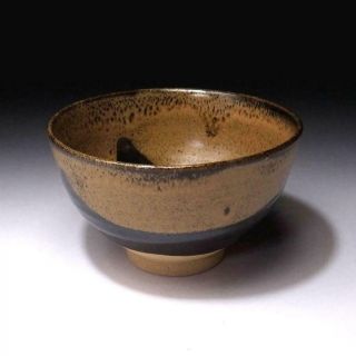 WQ5: Vintage Japanese Pottery Tea bowl by Famous potter,  Sozan Mandai 4