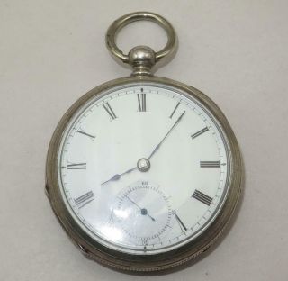 Waltham 18 Sz Broadway Mod 1857 Coin Silver Pocket Watch