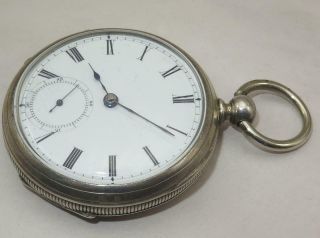 Waltham 18 sz Broadway Mod 1857 Coin Silver Pocket Watch 2