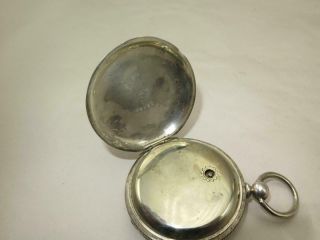 Waltham 18 sz Broadway Mod 1857 Coin Silver Pocket Watch 5