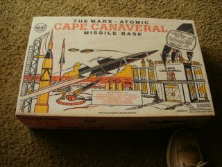 Marx Atomic Cape Canaveral 4521 Missile Base Playset W/original Box,  Nm