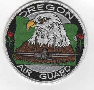 Vintage Oregon Air Guard Usaf Squadron Patch 123rd Fighter F - 15 Nos