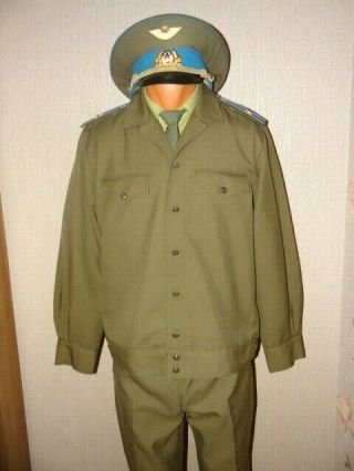 Ussr Soviet Army Military Daily Uniform Air Force Major Officer 198x
