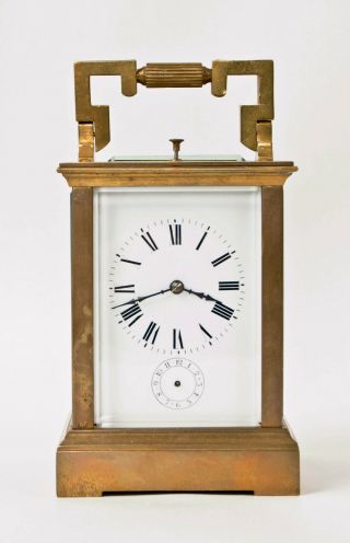French Petite Sonnerie 1/4 Hour Repeating Carriage Clock 1890