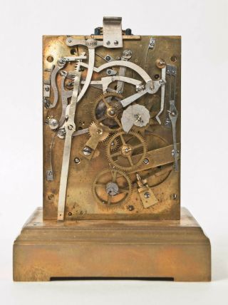 French Petite Sonnerie 1/4 hour repeating carriage clock 1890 9