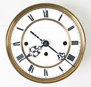 3 Weight Vienna Regulator Clock Movement And Dial @ 1880