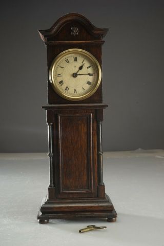 Antique 16 " Grandfather Mantle Clock X.  L.  British W/austrian German Movement