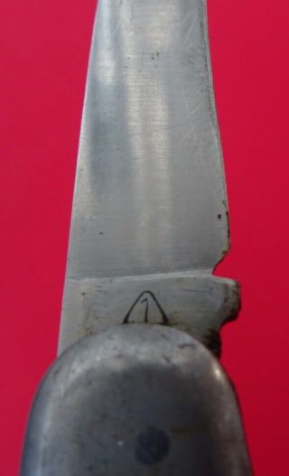 East German NVA folding pocket knife Fallschirmjäger.  RARE 5