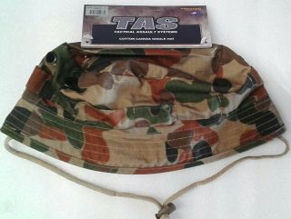 Tas Auscam Giggle Hat Large 59 - 60cm 100 Cotton Short Brim Army / Hunt / Camp