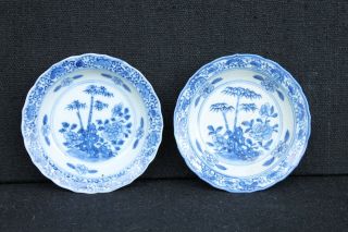 Two Minature Soft Paste Qianlong Plates Chinese Export