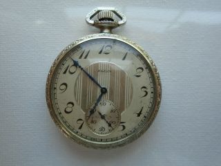 Vintage Elgin 7 Jewel Grade 303 Size 12 Pocket Watch Runs Well