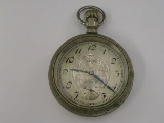 Vintage Elgin Pocket Watch Fancy Dial 16 Size 55mm 1927