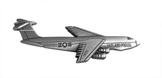 Us Air Force C - 5 Galaxy Large Lapel / Hat Pin 2 - 1/4 " Pewter