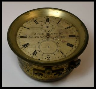 Fusee Marine Chronometer Clock Antique
