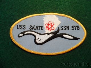 Late Vietnam War Vintage Us Navy Uss Skate (ssn - 578) Submarine Jacket Patch