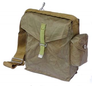 1980s Army Surplus Shoulder Bag Olive Canvas Retro Vintage Messenger Cross Body