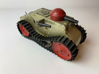 Vintage Marx Tin Wind Uptoy Tank - Winds Up And Moves Slow