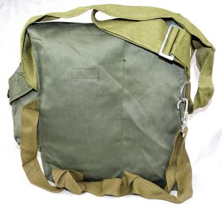 Ex - Army Shoulder Bag Olive Canvas Retro Vintage Messenger Waist Strap Cross Body 2