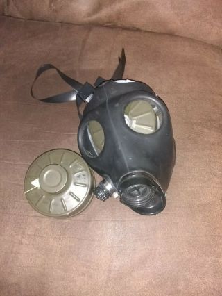 Tactical Israeli Respirator Gas Mask W/military 40mm Nato Filter Nbc