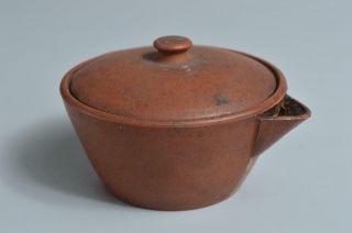 S6898: Japanese Tokoname - ware Brown pottery TEA POT Houhin Kyusu Sencha 4