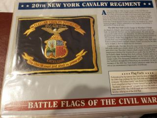 20th York Cavalry Regiment Battle Flags Of The Civil War Patch