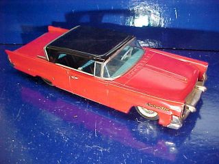 Orig 1959 Lincoln Continental Tin Litho Bandai Friction Toy Car