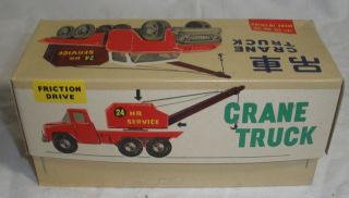 Vintage Crane Truck Friction w box Collectors Quality 2 4