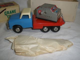 Vintage Crane Truck Friction w box Collectors Quality 2 7