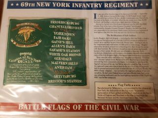 69th York Infantry Regiment Battle Flags Of The Civil War Patch
