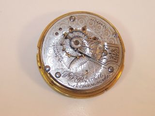 1901 Waltham 18s 17 Jewel P.  S.  Bartlett Roman Numeral Dial Pocket Watch Movement
