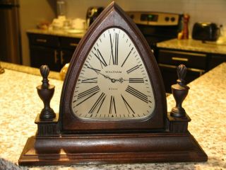 Antique Waltham 8 - Day Shelf / Mantel Clock