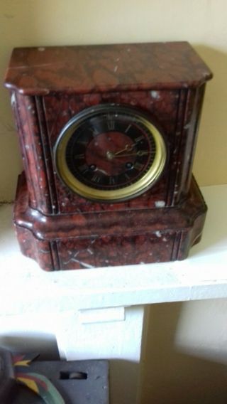 Antique.  French.  Movement Marble,  Mantel Clock