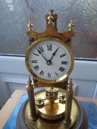 Antique GUSTAV BECKER clock with glass dome - spares / repair 2