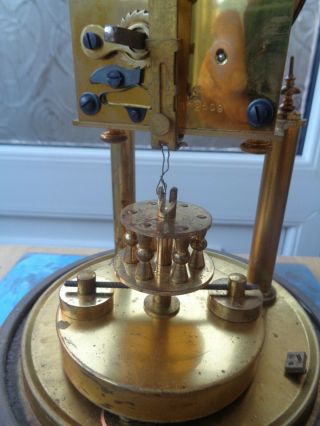 Antique GUSTAV BECKER clock with glass dome - spares / repair 6