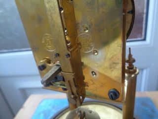 Antique GUSTAV BECKER clock with glass dome - spares / repair 7