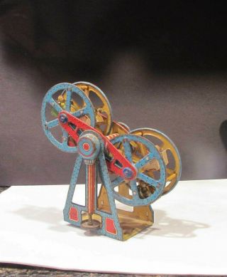 Rare 1950 Tn Nomura Tin Toy Litho Ferris Wheel