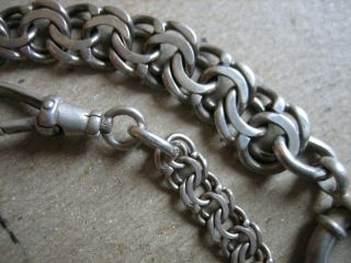 Vintage Unique S/Silver Pocket Watch Chain 9.  1/2 in.  Long 5