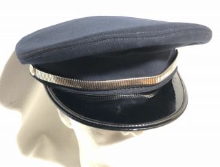 Vintage Pinkerton Security Blue Cover Hat Cap 7 - 5/8 Guard Officer