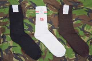 2 X Pairs Hungarian Military Socks 3 Colours Army Boot Sock Comfortable