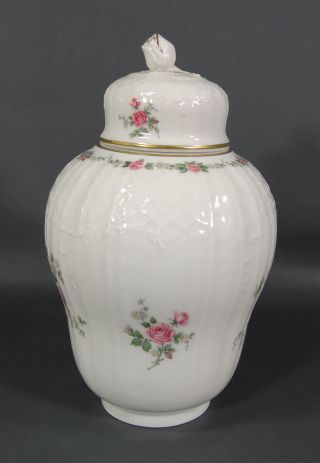 Art Deco Kaiser Germany Fine Porcelain Lidded Urn Vase Pot Bonbon Candy Bowl Jar