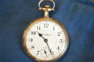 Vintage Antique Old South Bend Grade 217 Gold Filled Railroad Pocketwatch