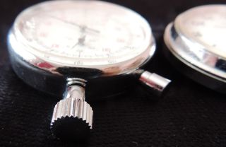 BREITLUNG AND HANHART PREMIER LEVER 7 JEWELS 3 BUTTON STOPWATCHES 7