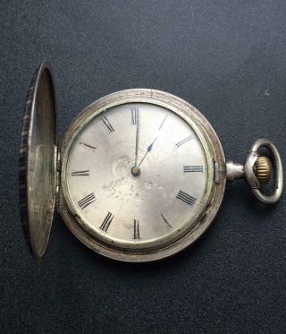 Pocket Watch Remontoir Ancre 15 Rubis Silver In Conditions Vintage
