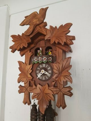 Stunning Black Forest Musical Cuckoo Clock / Fully Servised/very